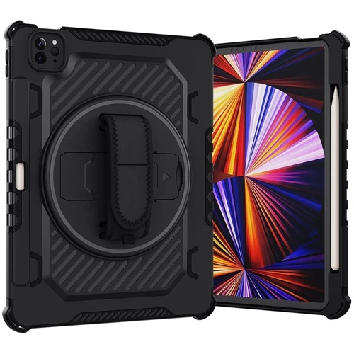 Аксессуар для iPad BeCover Mecha Armored Shockproof Case with Stand Black for iPad Air 2020/iPad Air 2022/iPad Pro 11 (2018-2022) (709934)