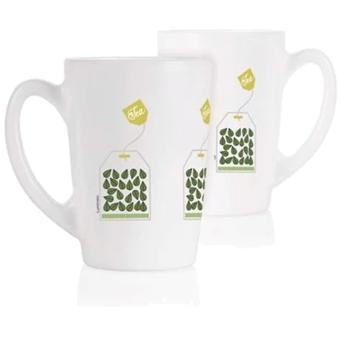 Набір чашок Luminarc New morning Green tea leaves 320 мл, 2 шт. (P5146)