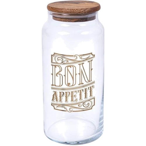 Банка Herevin Bon Appetit c деревянной крышкой 0.89 л (232005-147)