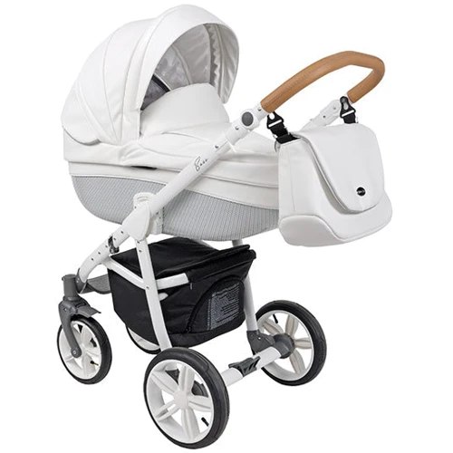 Универсальная коляска 2в1 Roan Bass Eco Carbon White coconut