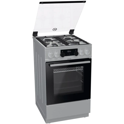 Плита комбинированная Gorenje MEKS514X: Тип варочной поверхности газовая