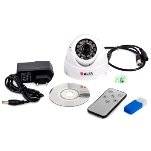 Цифрова внутрішня камера-реєстратор Alfa agent 008tv white: Тип корпуса купольна