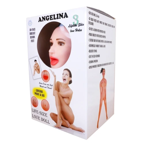 Надувная секс кукла с вибрацией BOSS Angelina 3D