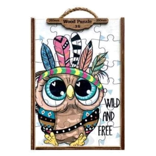 Деревянные пазлы Tatev Сова индеец, 36 элементов (1307): Производитель Tatev