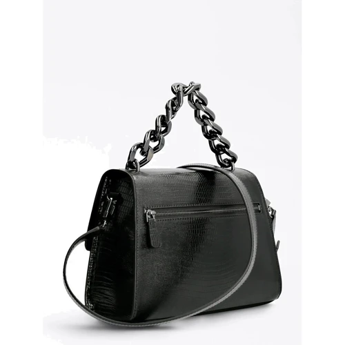 Женская сумка-сэтчел Guess TULLIA TOP HANDLE FLAP черная (HWKM8382200-BLA): Страна производитель Китай