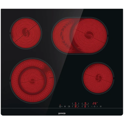 Варочная поверхность Gorenje ECT643BSC: Количество конфорок 4