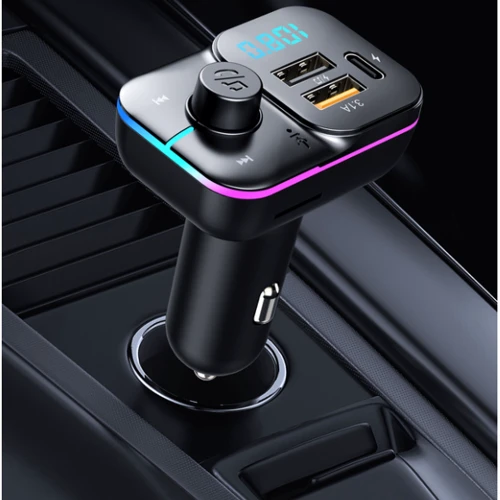 FM-трансмиттер Inspire C24 MP3 2xUSB 3.1A Black (FM-C24) фото 8