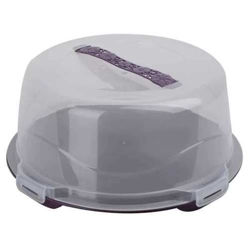 Тортовниця Violet House 0011 Prune з кришкою 18х26х37см (0011 кругла велика Prune з/кр)