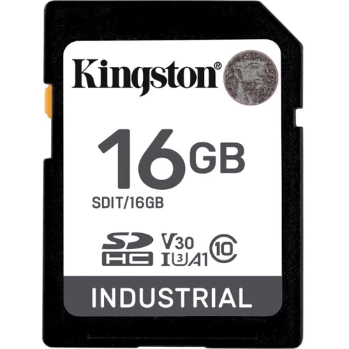 Карта пам'яті Kingston 16GB SDHC Class 10 UHS-I U3 V30 А1 Industrial (SDIT/16GB)