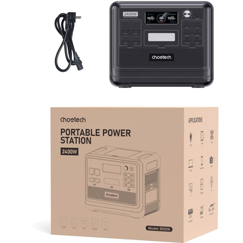 Зарядная станция Choetech 2400W 2048Wh Black (BS008) фото 10
