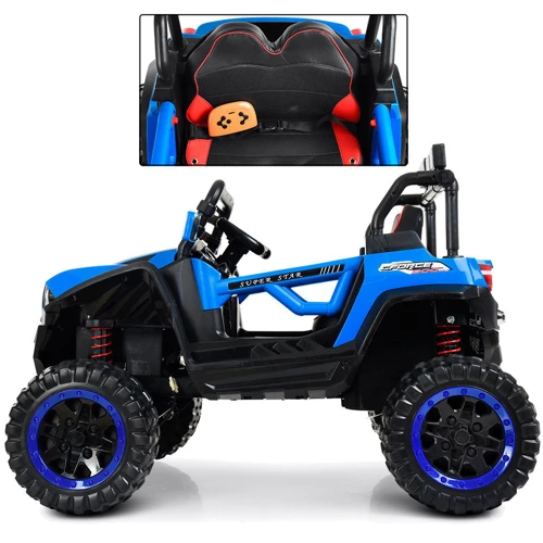 Детский электромобиль Джип Bambi Racer, синий (M 3804EBLR-4): Материал колес EVA