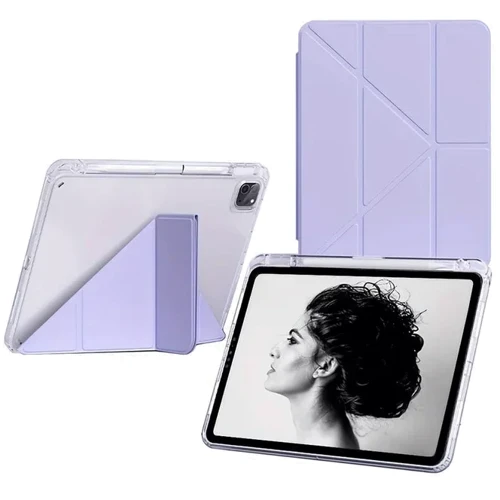 Аксессуар для iPad BeCover Ultra Slim Origami with Pencil mount Purple for iPad Pro 11 M4 2024 (711692): Цвет фиолетовый