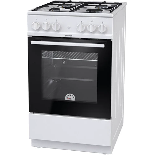 Газовая плита Gorenje G5111WH: Рабочая поверхность эмаль