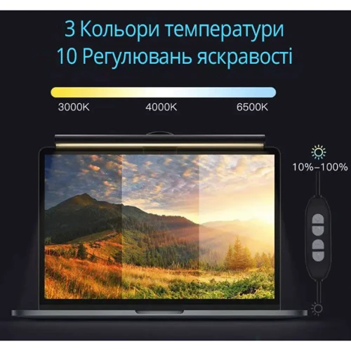 Лампа на монітор скрінбар Inspire JD-A1 Pin 3W 3000-6000K USB (JD-A1): Призначення для офісу