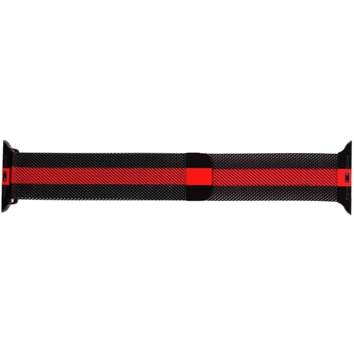 Аксессуар для Watch Armorstandart Milanese Loop Band Black/Red (ARM54392) for Apple Watch 38/40/41mm