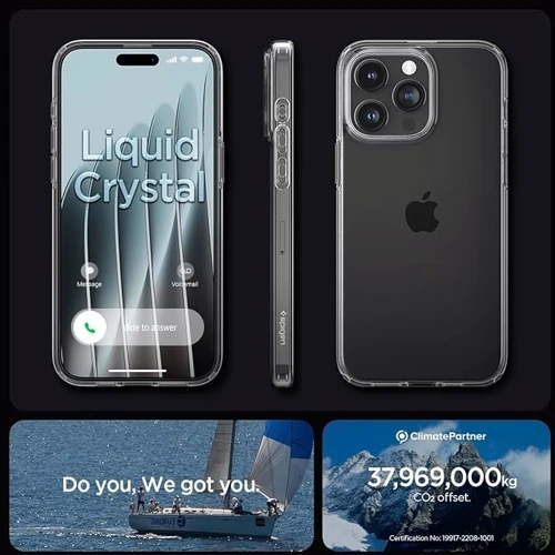 Чехол для iPhone Spigen Liquid Crystal Crystal Clear (ACS06647) for iPhone 15 Plus: Цвет прозрачный