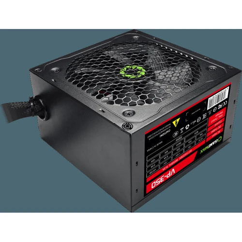 Блок питания GameMax VP-350: Коннекторы 20+4pin / 1x4+4pin / 2 HDD / 2 SATA