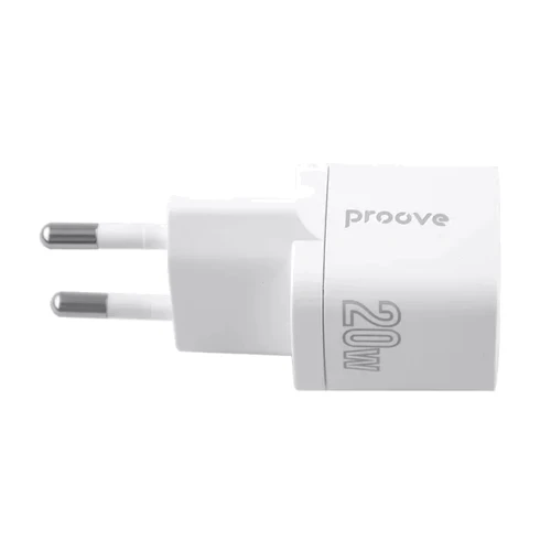 Зарядное устройство Proove Wall Charger USB-C Silicone Power 20W White: Сила тока 2.4А и более