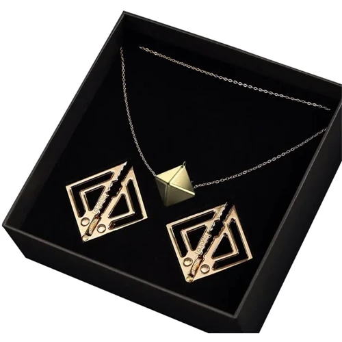 Зажимы для сосков с тяжелой подвеской LOCKINK Adjustable Nipple Clamps with Heavy Pendant - Golden
