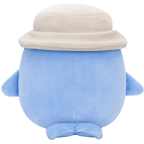 Мягкая игрушка Squishmallows Синий кит Самир в панаме 19 см (SQCR06593) фото 4