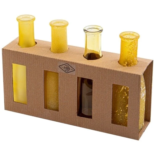 Ваза Lefard Bottle amber 4 шт 18х6x26.5 см (804-115): Тип Ваза