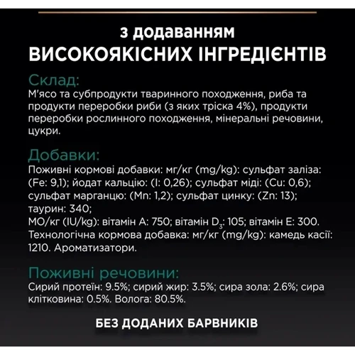 Влажный корм Pro Plan Sterilised Nutrisavour для взрослых стерилизованных кошек с треской. Кусочки в паштете 26х75 г (8445290178800) фото 10