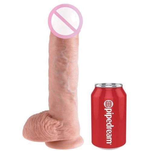Фаллоимитатор Cock 10 Inch With Balls, 25.4х5.1 см