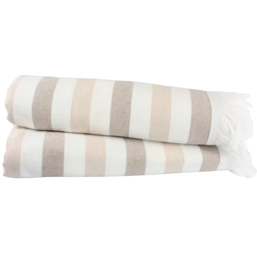 Рушник HOBBY STRIPE Peshtemal бежевий 70х140 см (315709): Тип пляжное полотенце