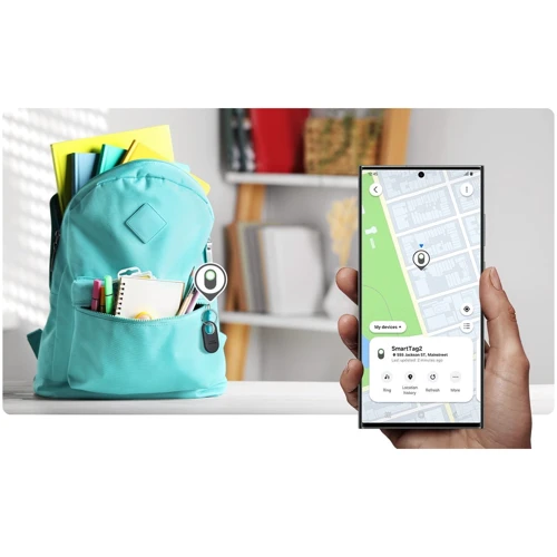 Брелок для поиска вещей и ключей Samsung Galaxy SmartTag2 Black (EI-T5600BBEG) фото 7