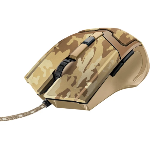 Мишка Trust GXT 101D (22794) Desert Camo: Ергономіка для правої руки