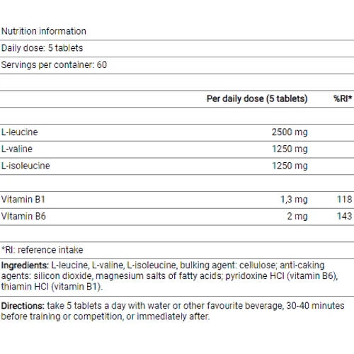 Амінокислота для спорту Yamamoto Nutrition Bcaa Tabs 190 Caplets: Смак Без смаку