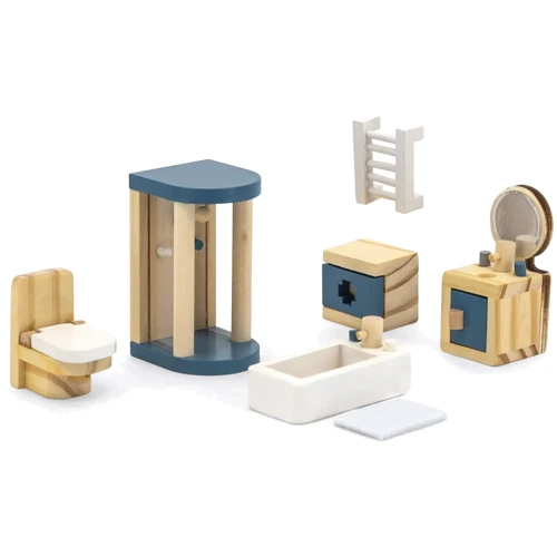 Деревянная мебель для кукол Viga Toys PolarB Ванная комната (44039)