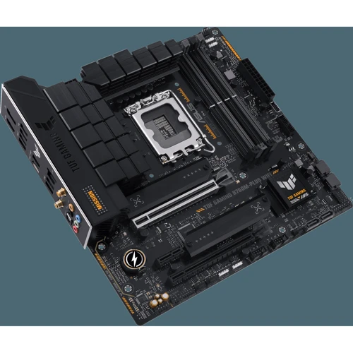 ASUS TUF GAMING B760M-PLUS WIFI: Разъемы на задней панели HDMI, Ethernet RJ-45, DisplayPort, USB Type-C, USB 3.2 Gen 1, USB 3.2 Gen 2, USB 2.0