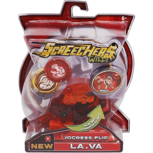 Машинка-трансформер SCREECHERS WILD! S2 L1 - ЛАВА (EU684201S)
