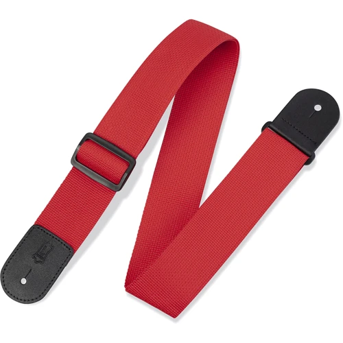 Гітарний ремінь LEVY'S M8POLY-RED CLASSICS SERIES POLYPROPYLENE GUITAR STRAP (RED)