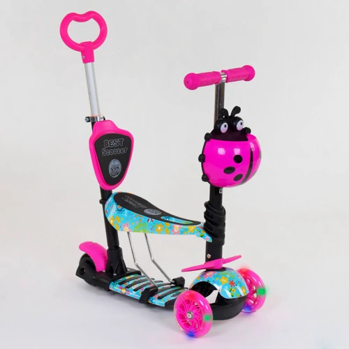Самокат 5в1 Best Scooter (PU колеса з підсвічуванням) Абстракція Multicolor (84217)