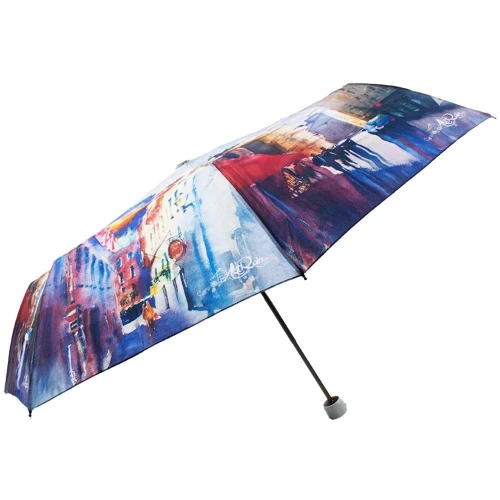 Парасолька жіночий механічний Art Rain блакитний (ZAR3125-2047): Механізм механічний