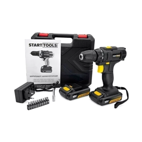 Шуруповерт Start TOOLS STD5-18 / 2 (2 акум.): Кількість швидкостей роботи 2