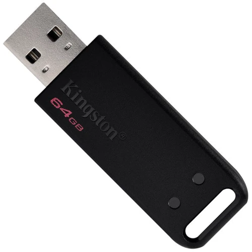 USB-флешка Kingston 64GB DataTraveler 20 USB 2.0 Black (DT20/64GB): Объем памяти 64 GB