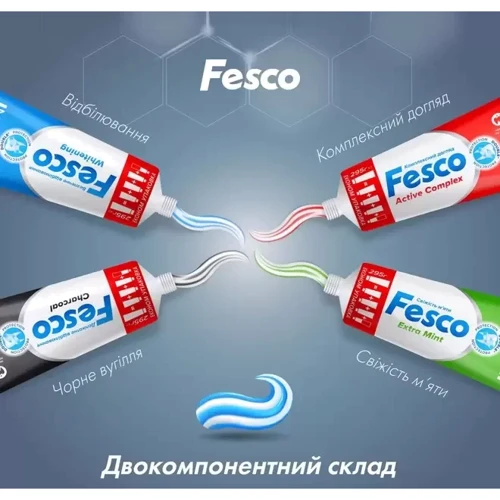 Fesco Charcoal Зубная паста 250 ml: Возраст От 18 лет