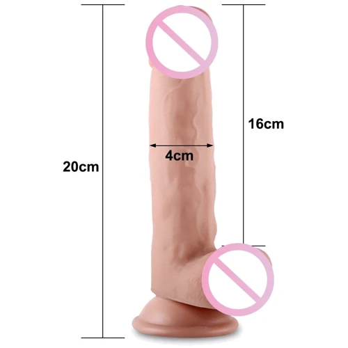 Фаллоимитатор LoveToy Sliding-Skin Dual Layer Dong 8" Flesh