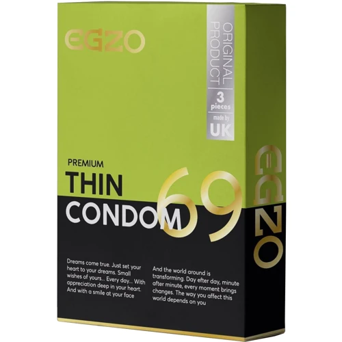 Ультратонкие презервативы EGZO Thin №3: Тип Ультратонкие