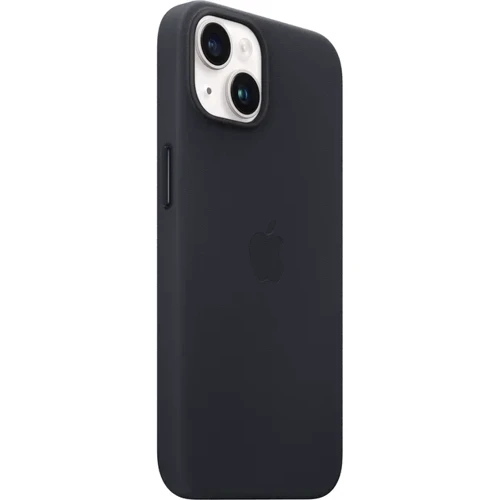 Чехол для iPhone Apple iPhone 14 Leather Case with MagSafe - Midnight (MPP43ZE/A): Материалы кожа