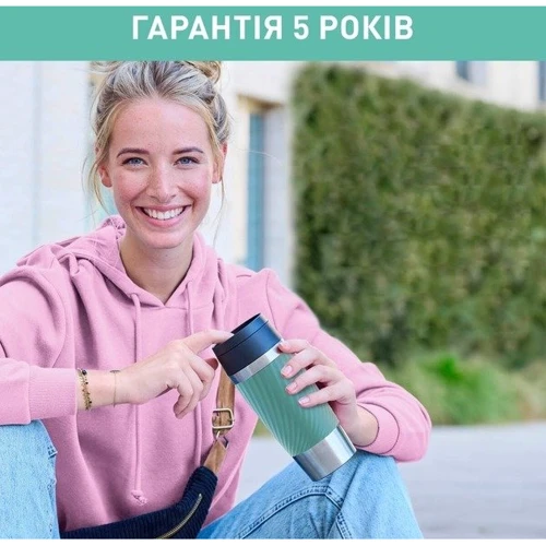 Термокухоль Tefal Travel Mug Classic Twist 360 мл Нержавіюча сталь Зелений (N2024310) фото 9