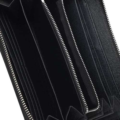 Женский кошелек Borsa Leather черный (V1WLT08-black): Тип Кошельки