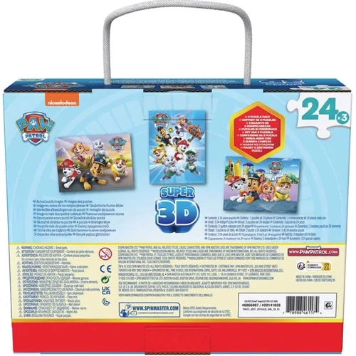 Пазл Spin Master Щенячий патруль Супер 3D 3 в 1 (SM98351/6066807)
