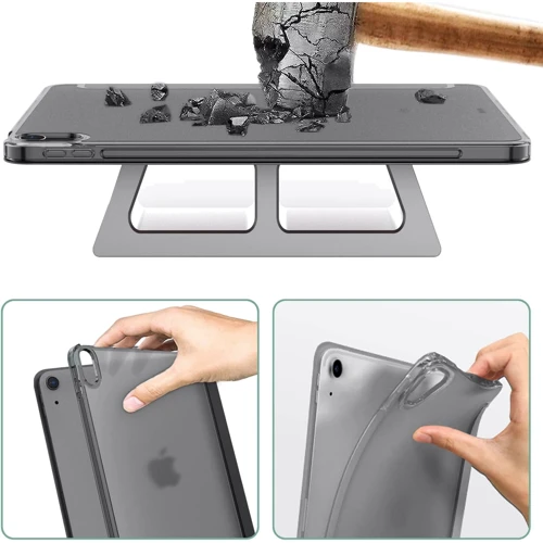 Аксессуар для iPad BeCover Case Book Tri Fold Hard Black for iPad Air (2020-2025) (711412): Особенности трансформируется в подставку, Удобно держать в руке, Стильный дизайн, Надежная защита от царапин и загрязнений