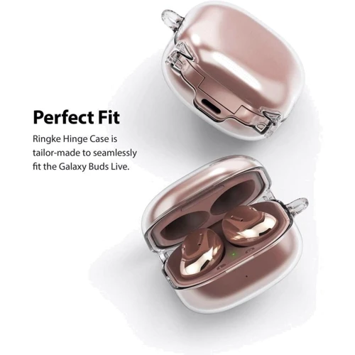 Чехол для наушников Ringke TPU Case Shockproof with Belt Clear (RCS4810) for Samsung Galaxy Buds 2 Pro/Buds 2/Buds Live/Buds Pro: Особенности С карабином