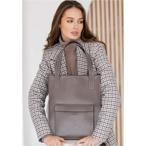 Женская сумка шоппер BlankNote Бэтси темно-бежевая (BN-BAG-10-1-beige): Пол Женский