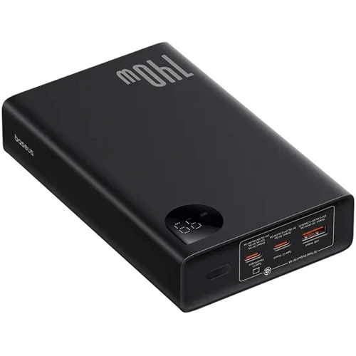 Внешний аккумулятор Baseus Power Bank 24000mAh Adaman Digital Display 140W Black (P10021508113-00): Встроенный кабель нет